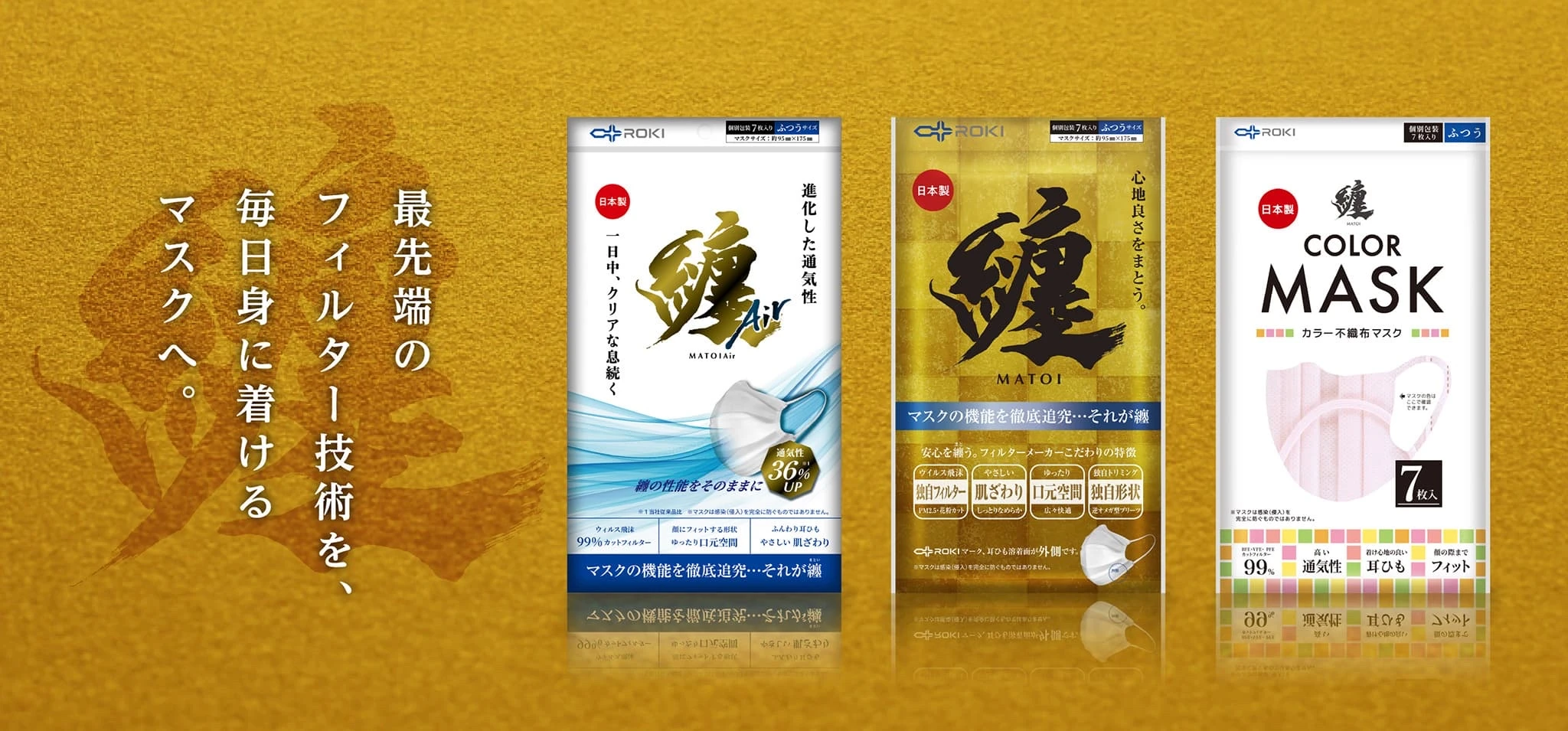 最先端のフィルター技術を、毎日身に着けるマスクへ。