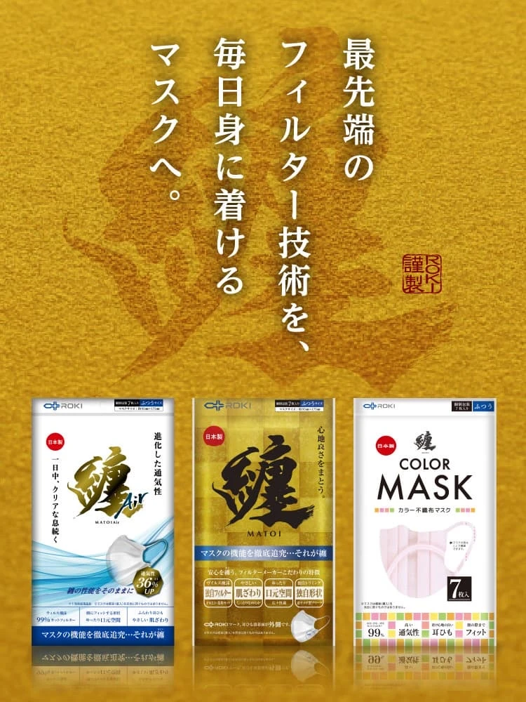 最先端のフィルター技術を、毎日身に着けるマスクへ。